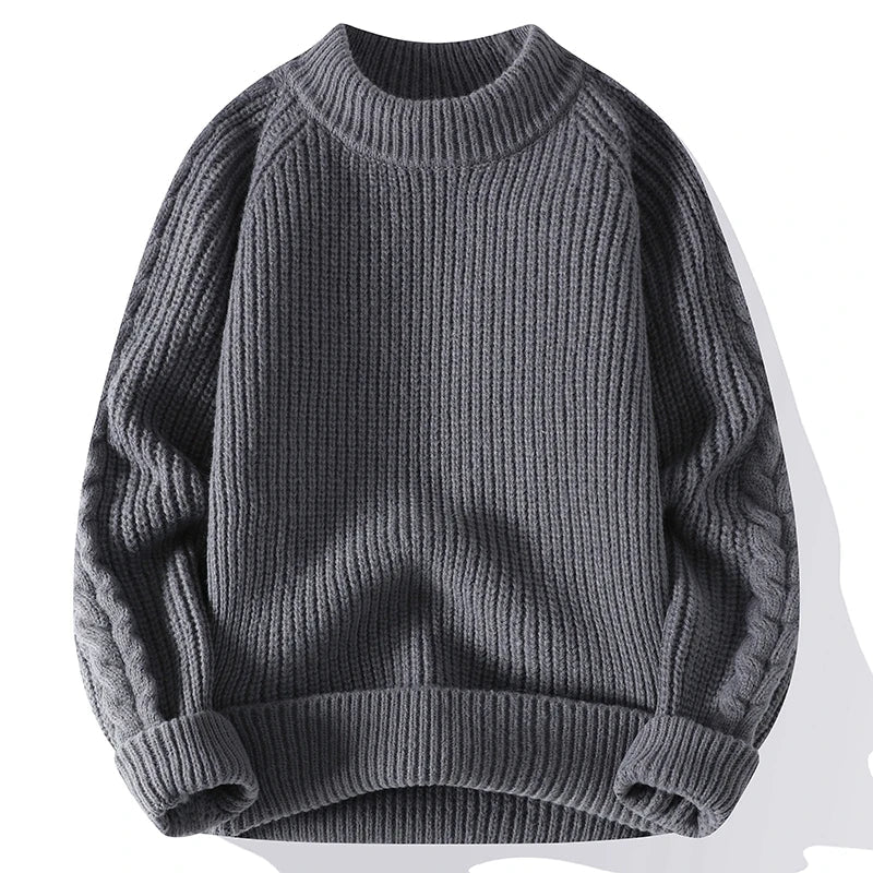Herren Grobstrickpullover Klassisch