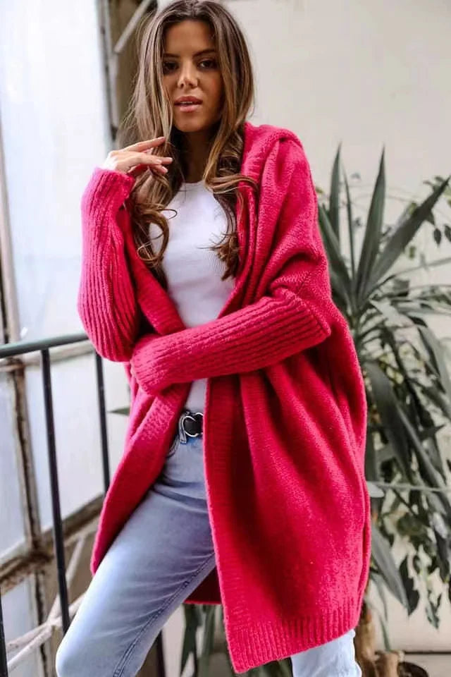 Eveloria Damen Fledermaus Strickjacke