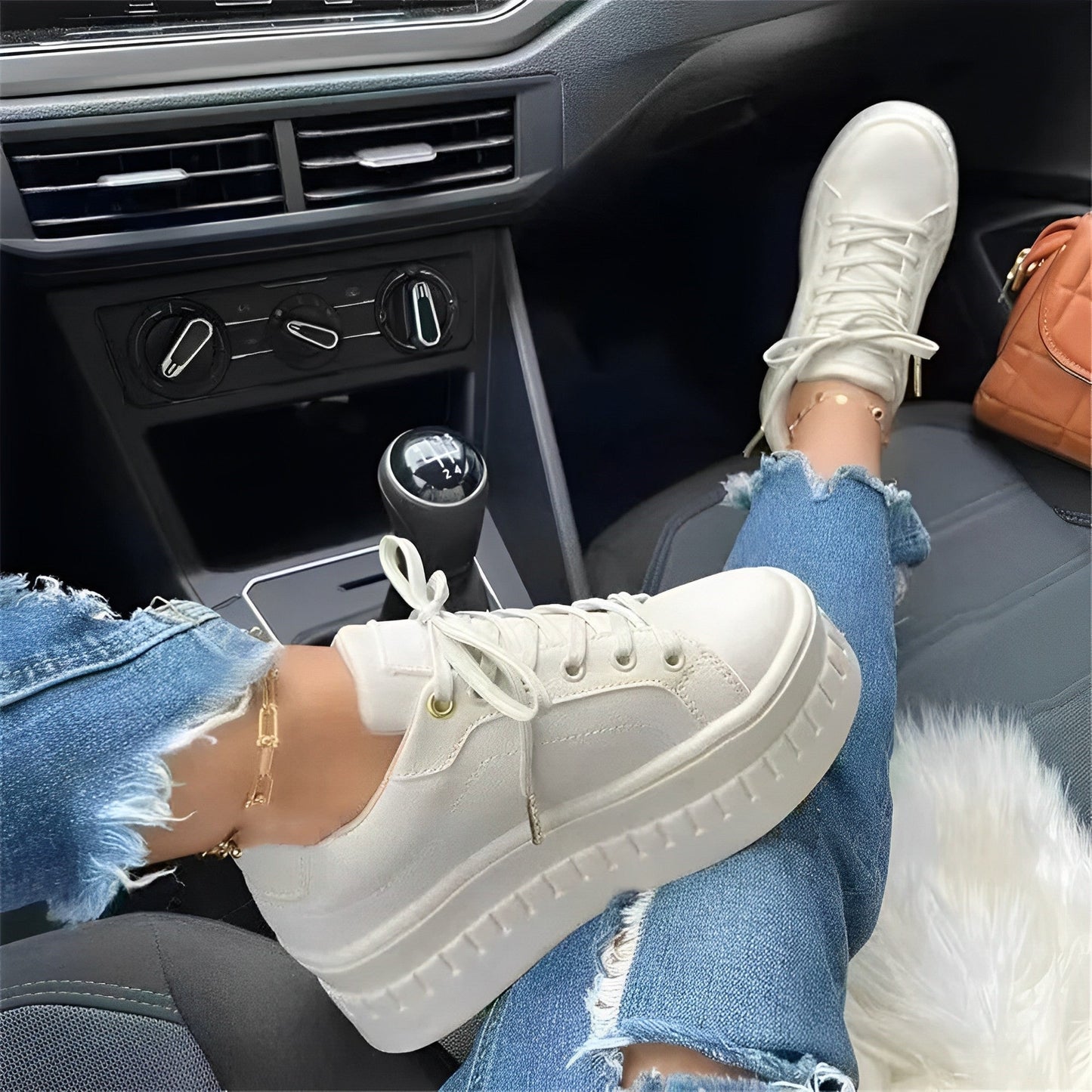Eveloria Damen Dicke Turnschuhe Bequem