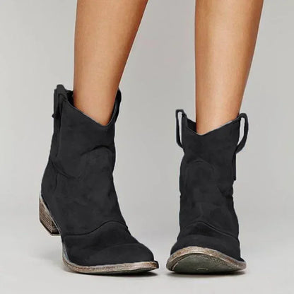 Eveloria Damen Wildleder Stiefeletten