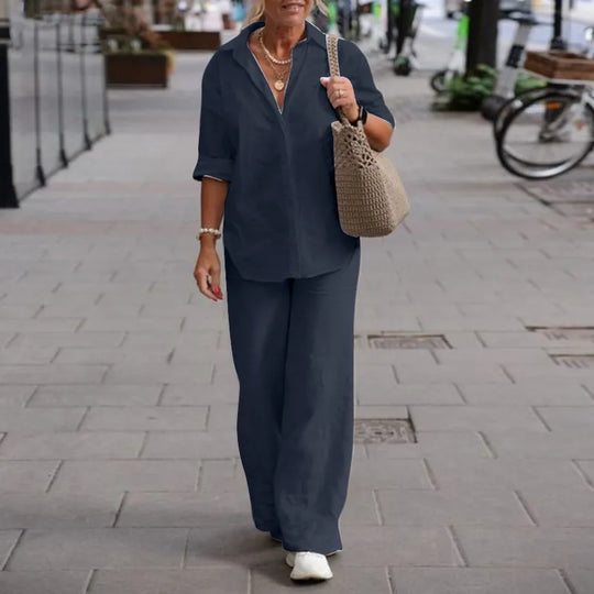 Eveloria Damen Zweiteiler Set Lässig