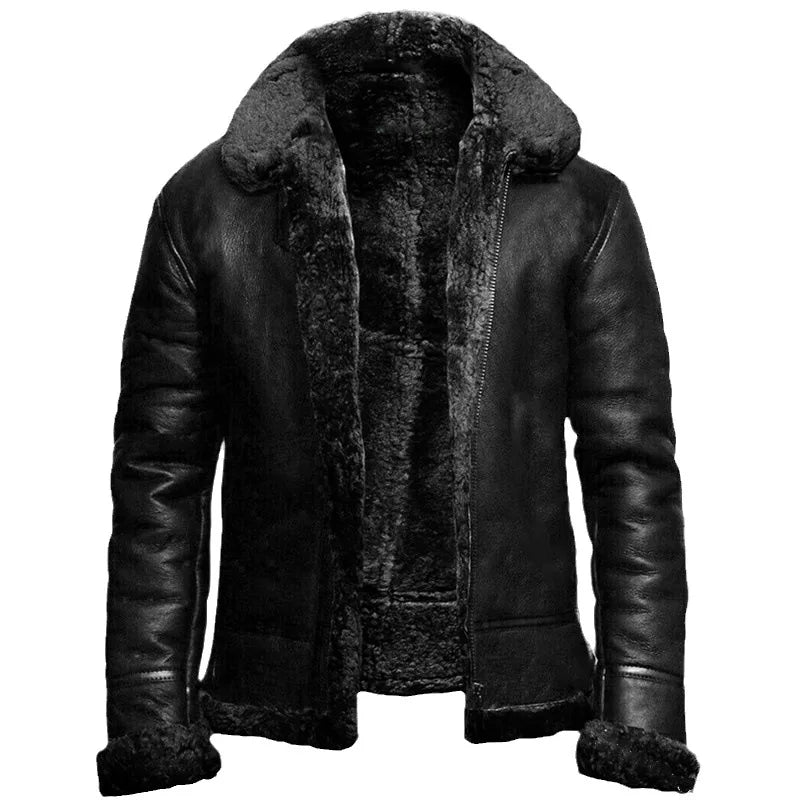 Noah Damen Shearling Lederjacke