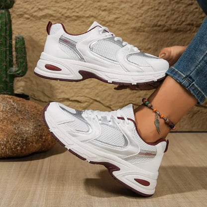 Damen Chunky Sneaker Schnürverschluss