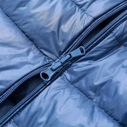 Eveloria Damen Pufferjacke Daunen Leicht Abnehmbare Kapuze