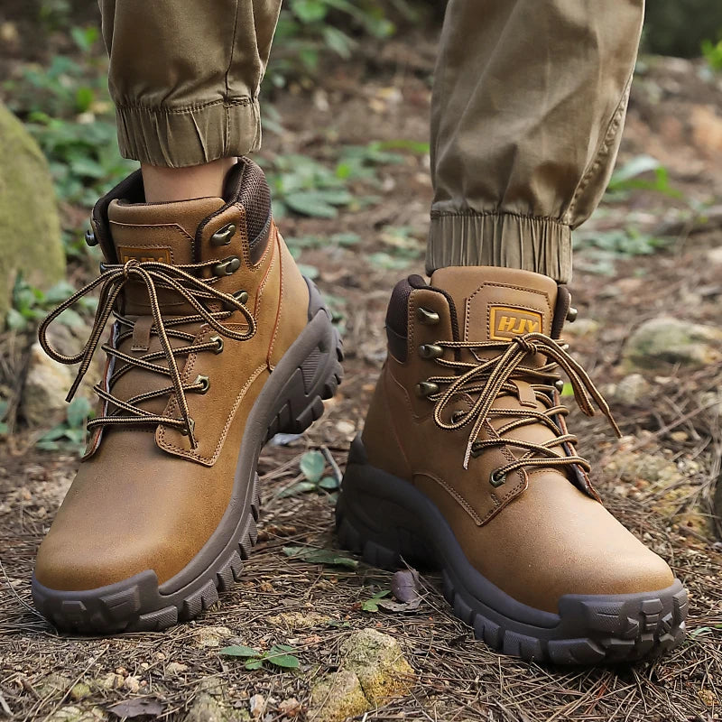 Herren High- Wanderschuhe Rutschfest Robust Outdoor