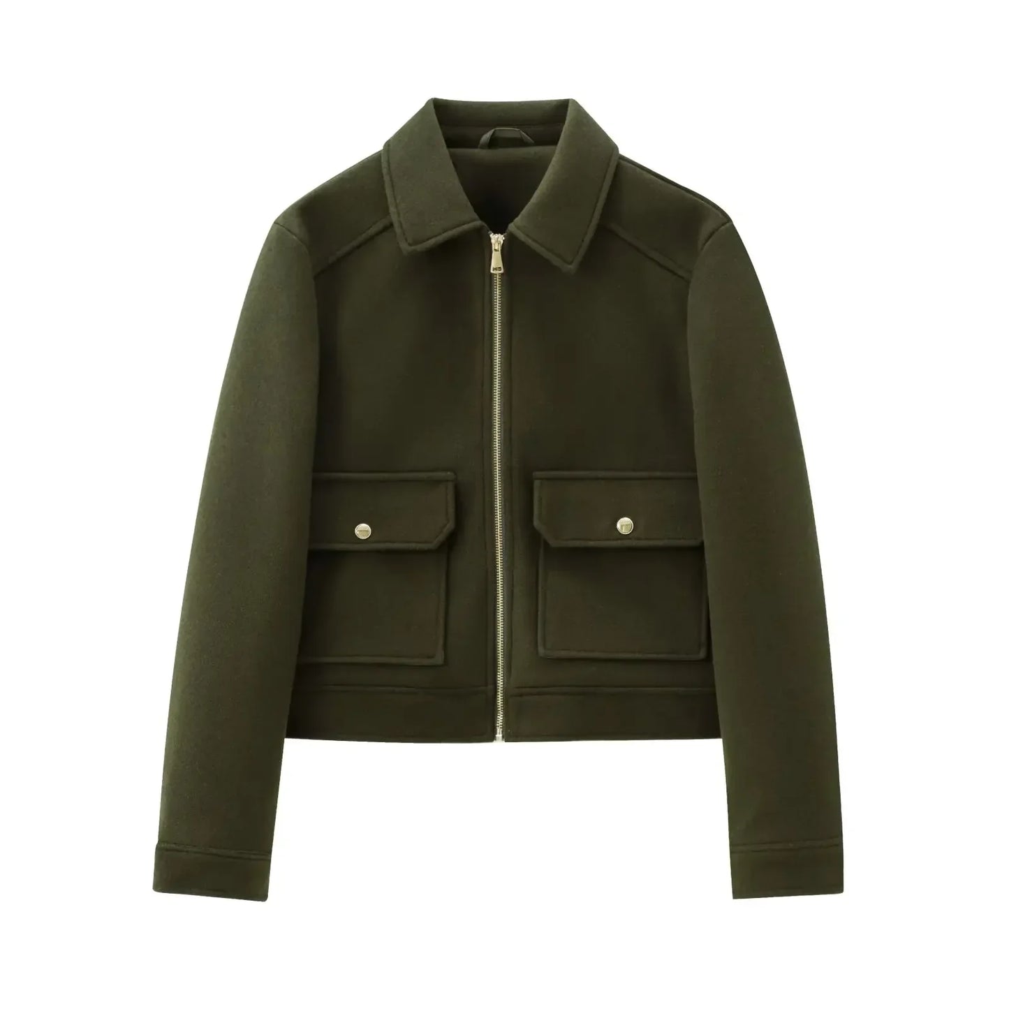 Damen Freizeitjacke Wollmix Reißverschluss