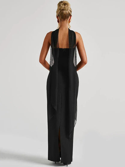 Eveloria Damen Abendkleid Strapless Bodenlang Säulensilhouette