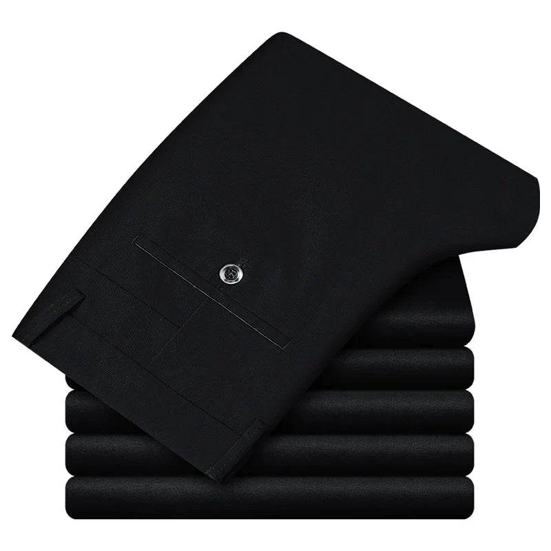 Herren Anzughosen Slim Fit Baumwolle