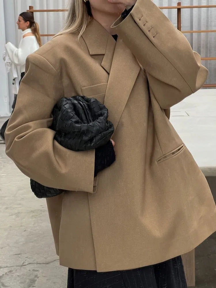 Eveloria Damen Übergroßer Blazer