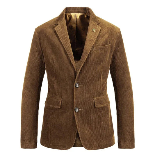 Herren Cord-Blazer Braun Klassisch - Norvielle