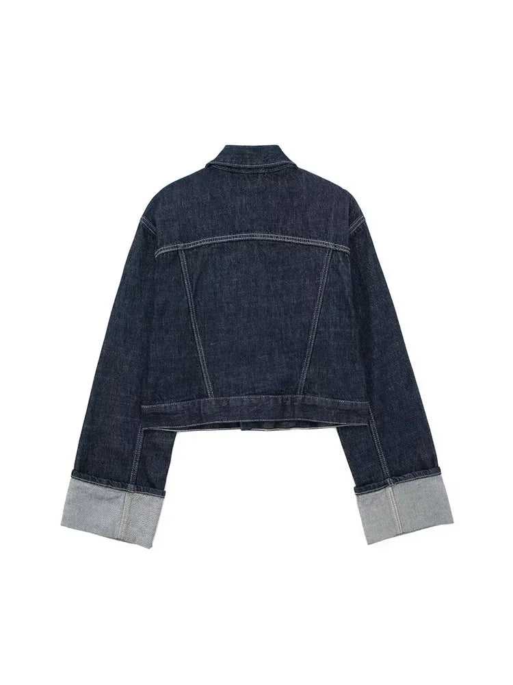 Eveloria Damen Denim-Jacke Blau - Eveloria