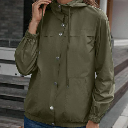 Eveloria Damen Regenjacke Mit Kapuze
