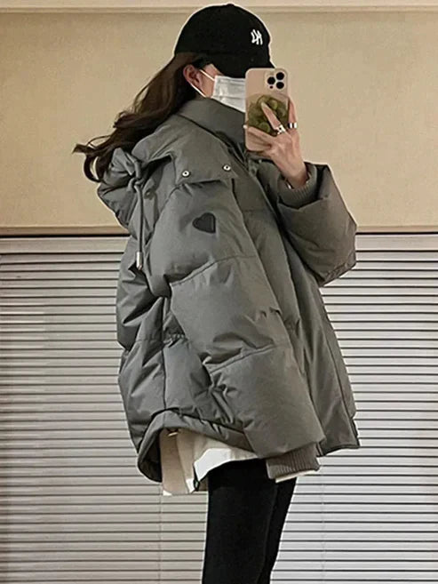Eveloria Damen Gepolsterte Winterjacke