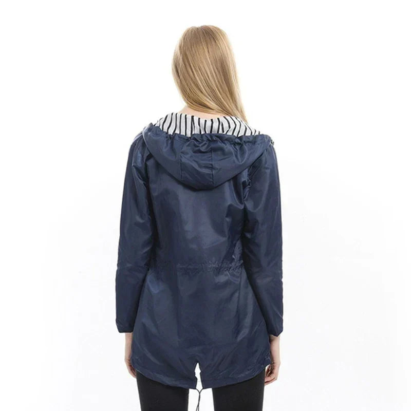 Eveloria Damen Wasserdichter Parka Kapuze - Eveloria