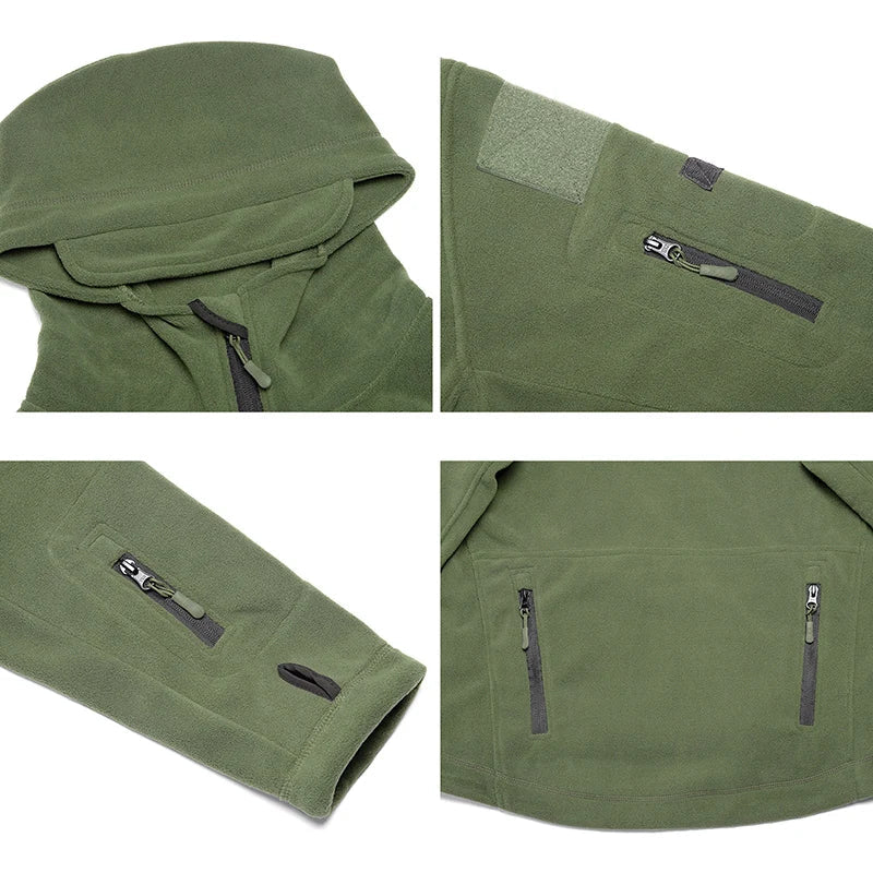 Eveloria Herren Taktische Fleecejacke