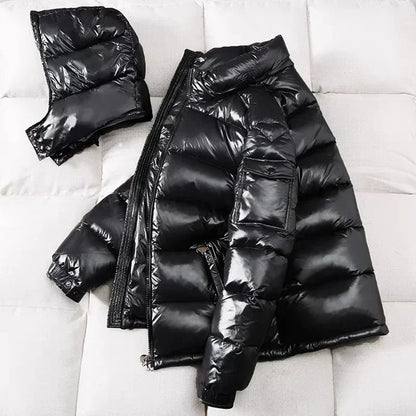 Eveloria Damen Lässige Winterjacke Warm
