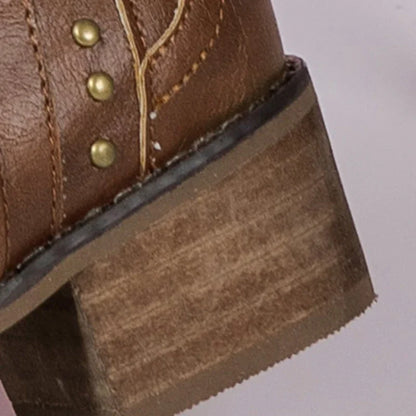 Damen Cowboystiefel Bestickt Robust