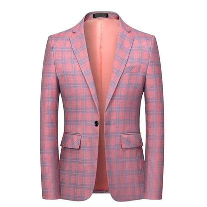 Guillano Damen Karo Blazer Rosa - Norvielle