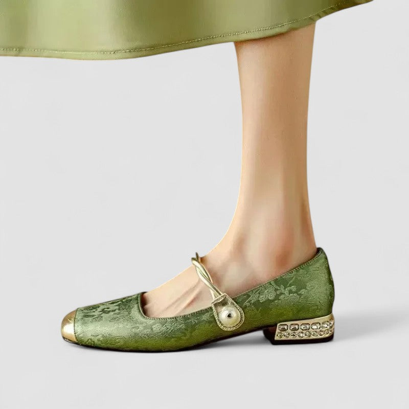 Damen Orthopädische Mary Jane Schuhe Niedrig Absatz
