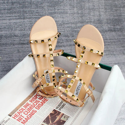 Damen Sandalen Flache Schuhe Leder Große Größe