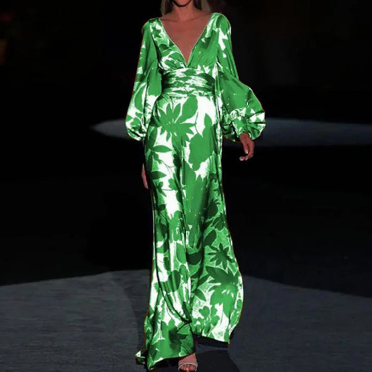 Damenkleid V-Ausschnitt Modisch