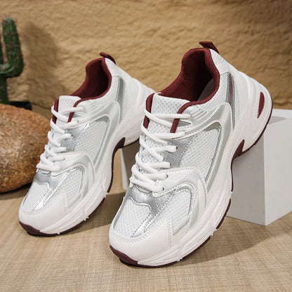 Damen Chunky Sneaker Schnürverschluss