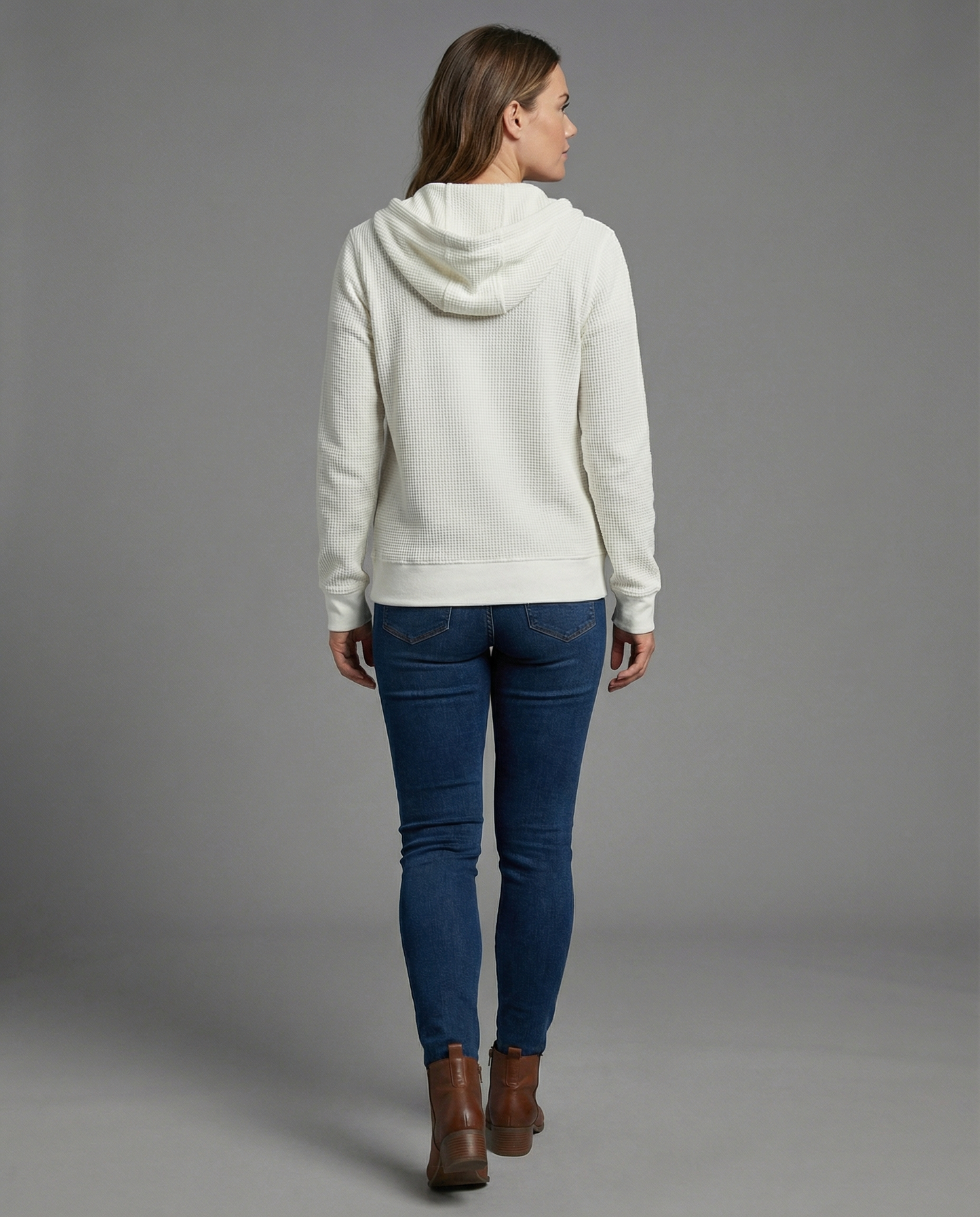 Damen Freizeitjacke Kariert Baumwolle Blau