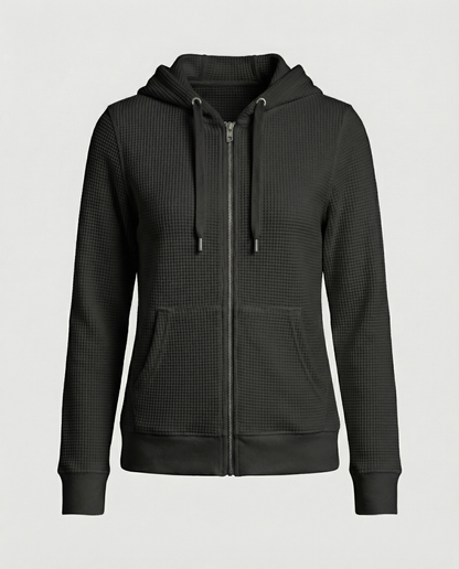 Damen Freizeitjacke Kariert Baumwolle Blau