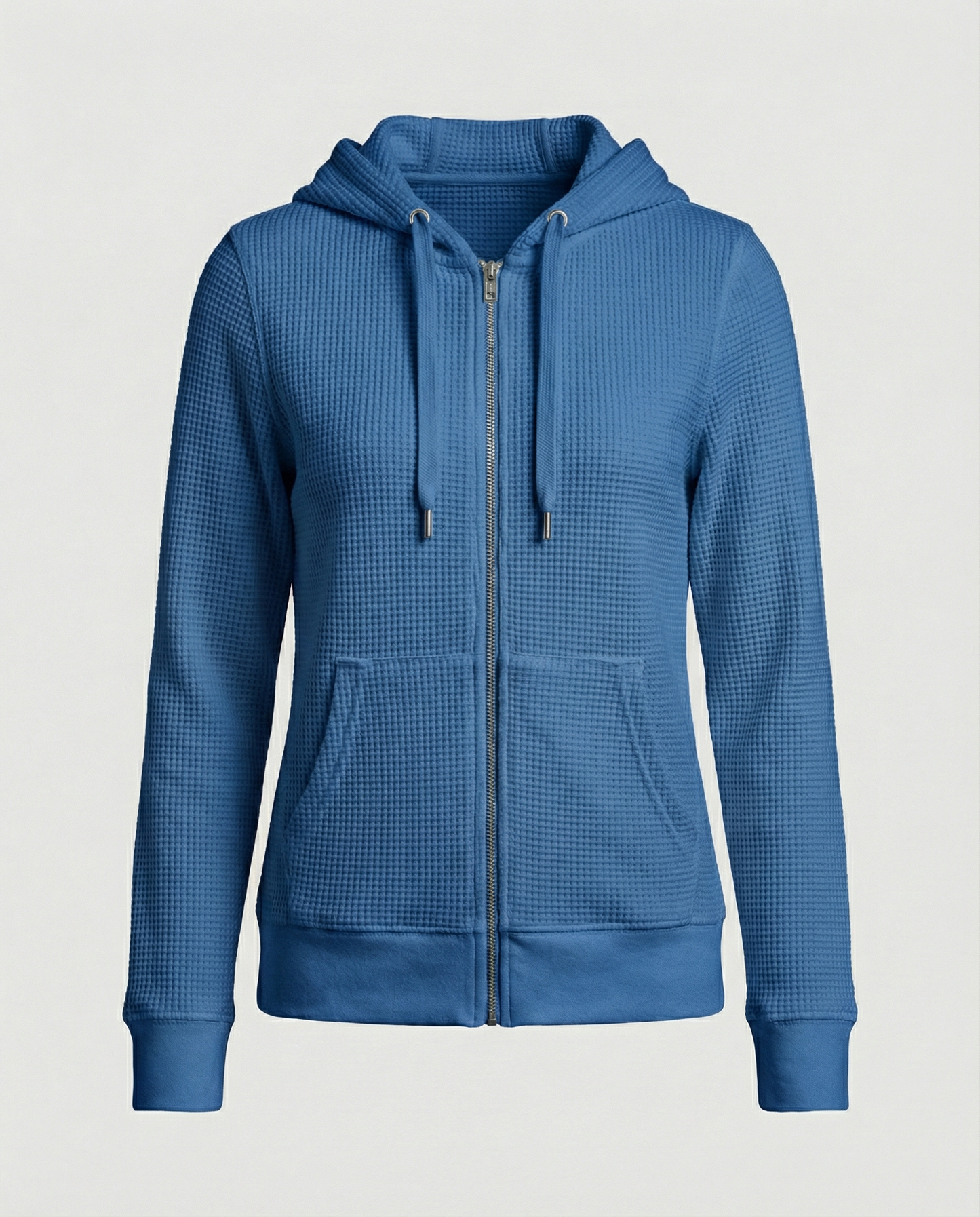 Damen Freizeitjacke Kariert Baumwolle Blau