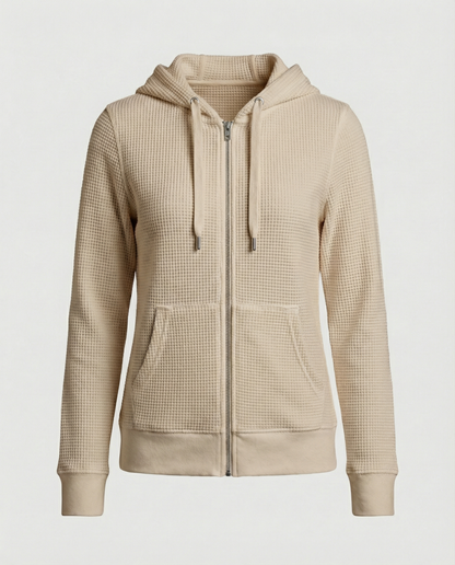 Damen Freizeitjacke Kariert Baumwolle Blau