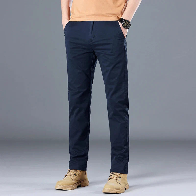 Herren Baumwollhose Slim Fit