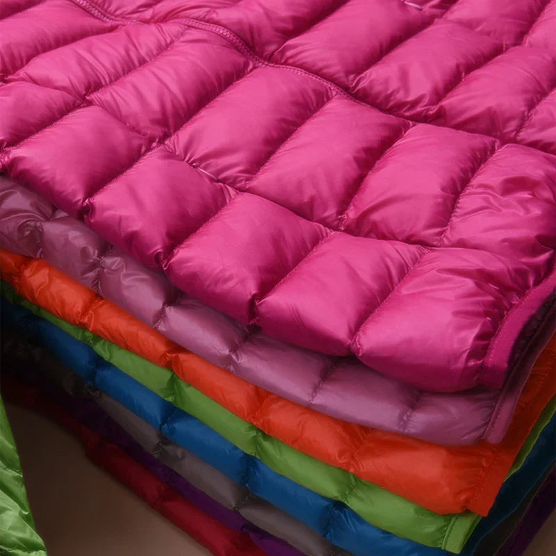 Eveloria Damen Daunenjacke Ultraleicht Mit Kapuze