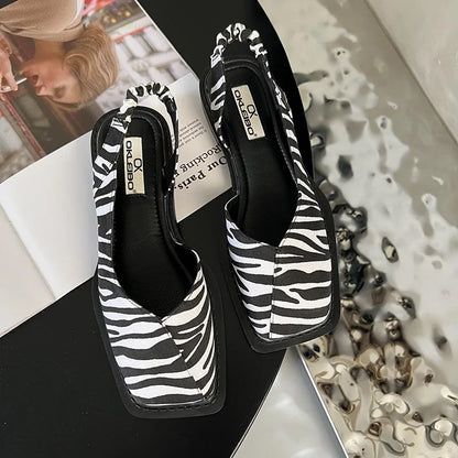 Damen Slip-On Schuhe Flach Ledersohle