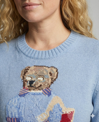 Damen Bärenstrickpullover Locker