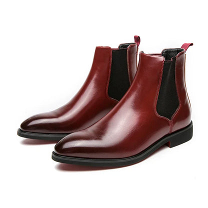 Herren Chelsea Boots mit roter Sohle Klassisches Design