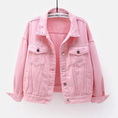 Damen Denimjacke Klassisch Vielfältige Farben