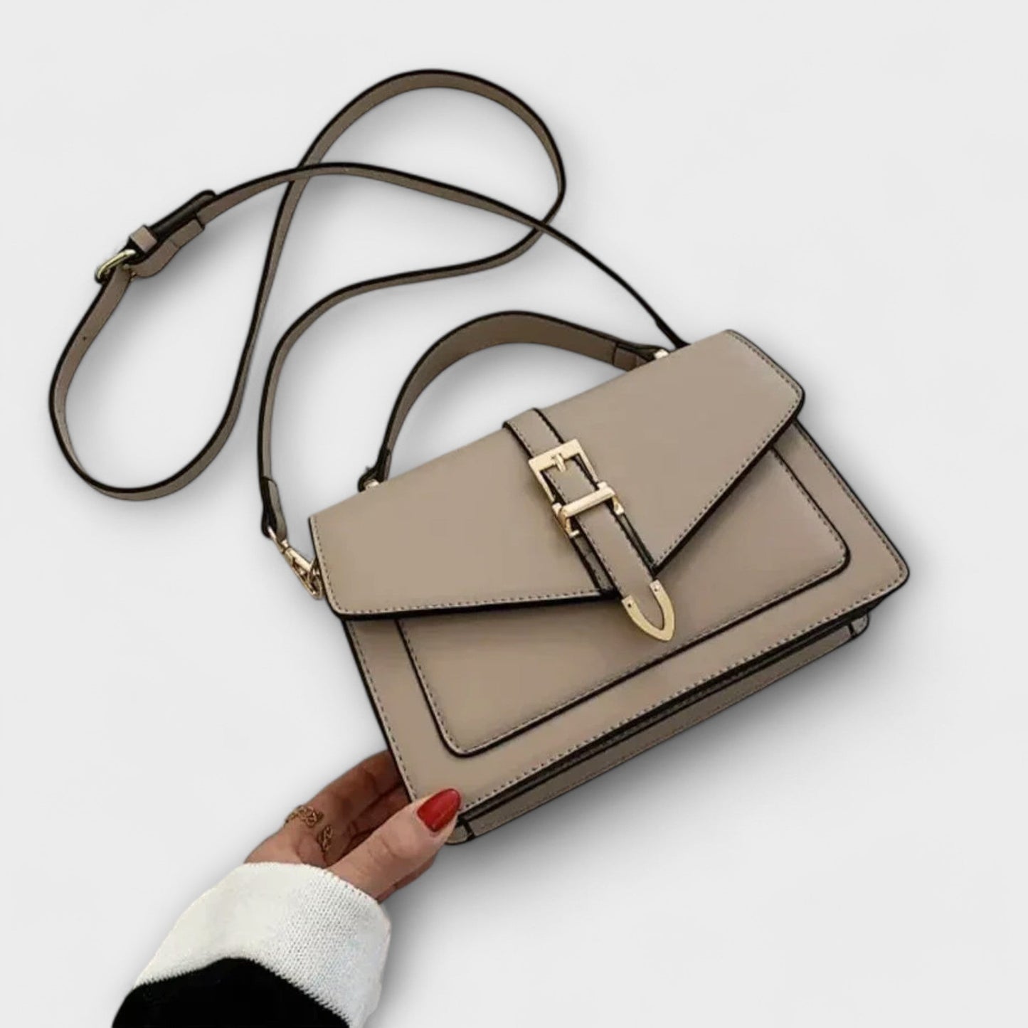 Damen Klassische Schultertasche Elegantes Design Struktur Optik - Eveloria