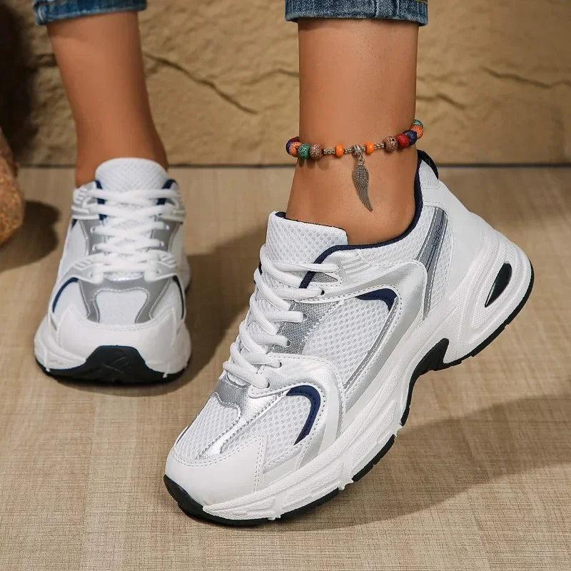 Damen Chunky Sneaker Schnürverschluss