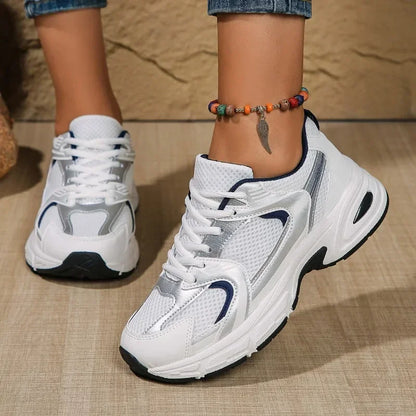 Damen Chunky Sneaker Schnürverschluss