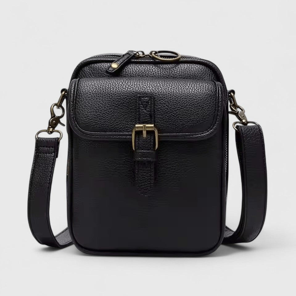 Damen Schultertasche Alltag Leder Braun