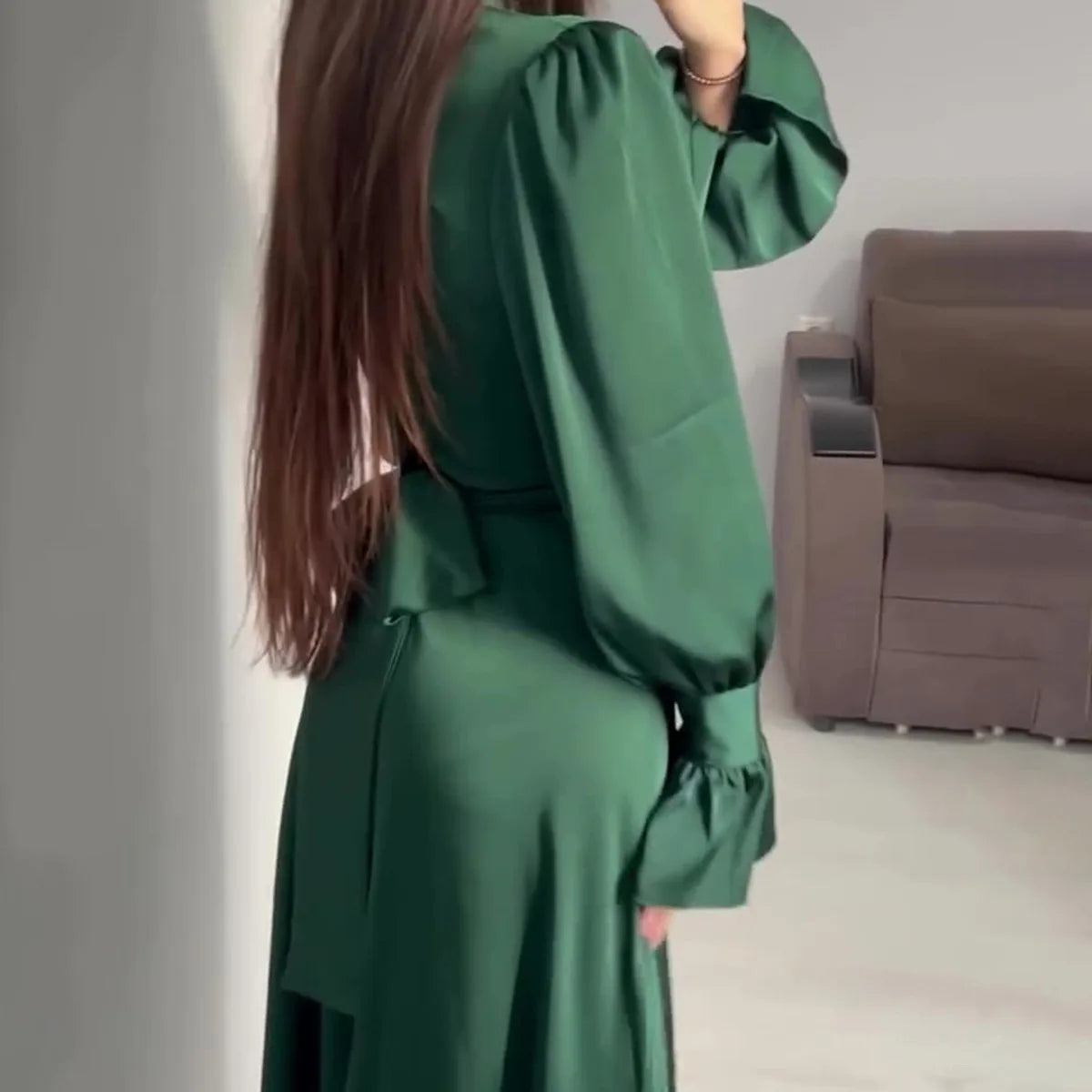 Eveloria Damen Abendkleid Schimmernd Seide Schwarz - Eveloria