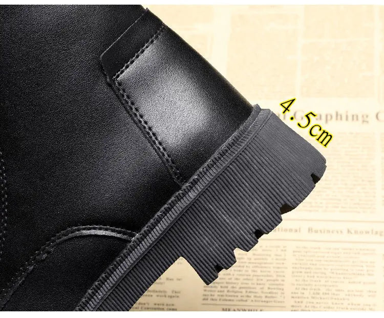 Damen Schnürstiefeletten Leder Warmfutter Rutschfest