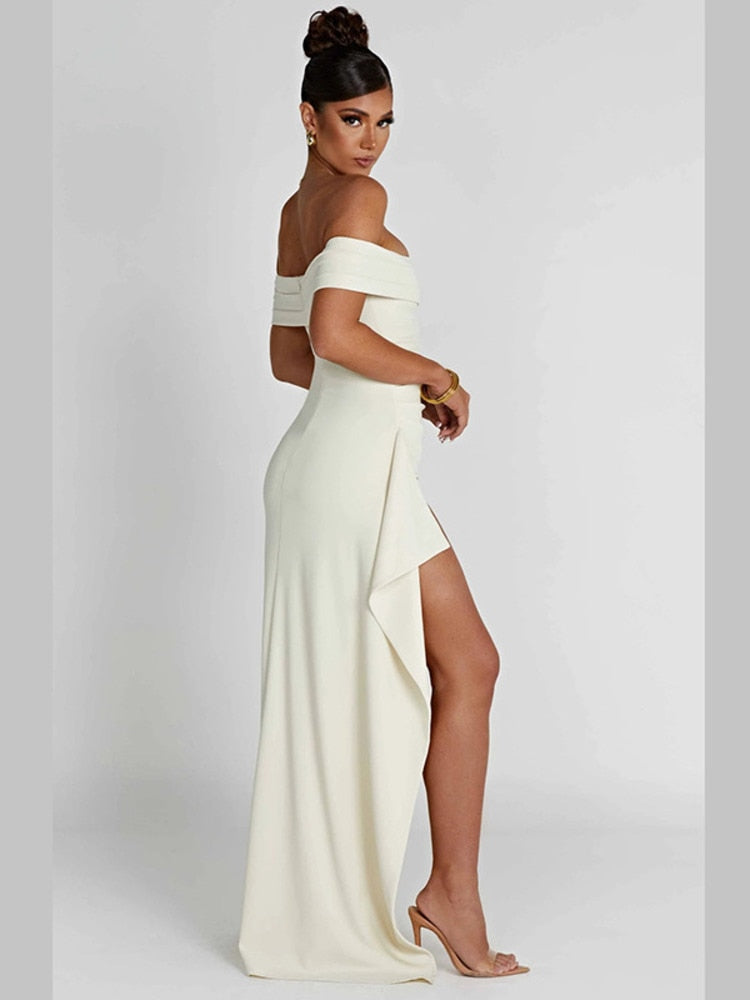 Eveloria Damenkleid Elegant Lang Ärmelig