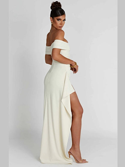 Eveloria Damenkleid Elegant Lang Ärmelig