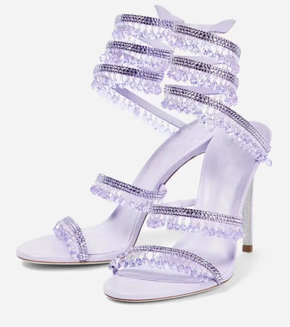 Damen High Heel Sandalen Hoher Absatz
