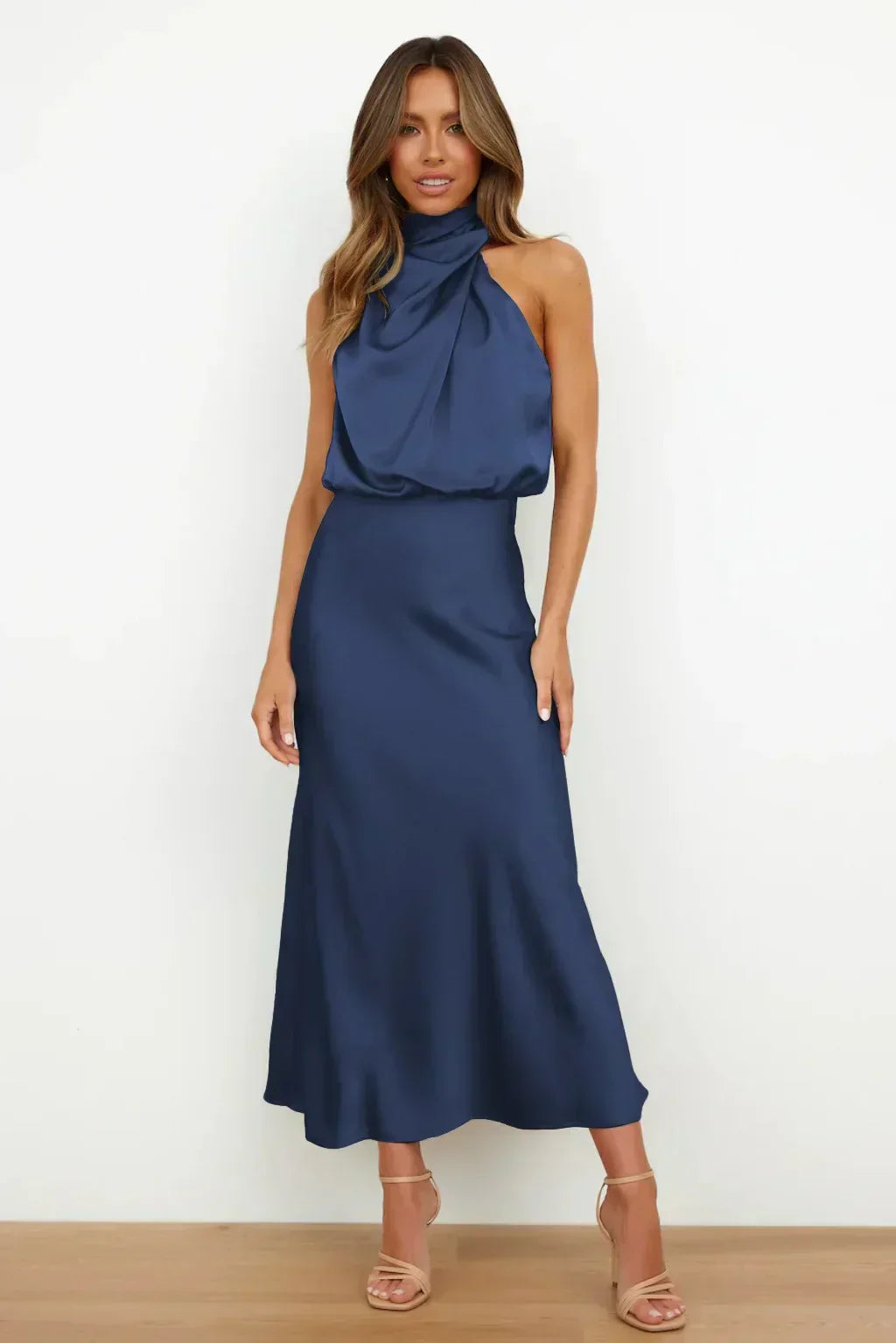 Damen Abendkleid Neckholder Schick