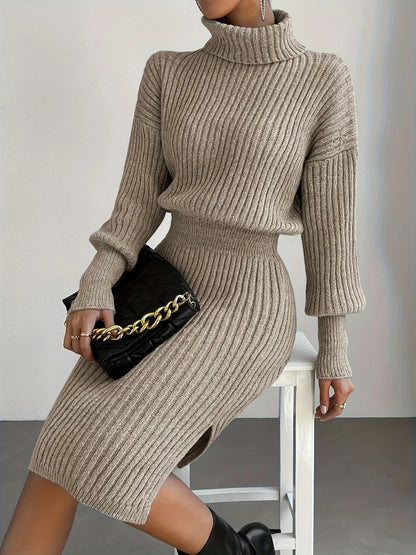 Eveloria Damen Strickset Rock und Oberteil Wärmer Winterlook