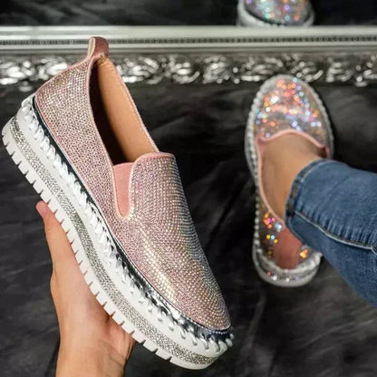 Eveloria Damen Slip-On Sneaker Schillernd