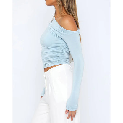 Käthe Damen Langarm-Oberteil Twisted-Design