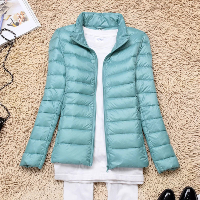 Eveloria Damen Daunenjacke Ultraleicht Mit Kapuze